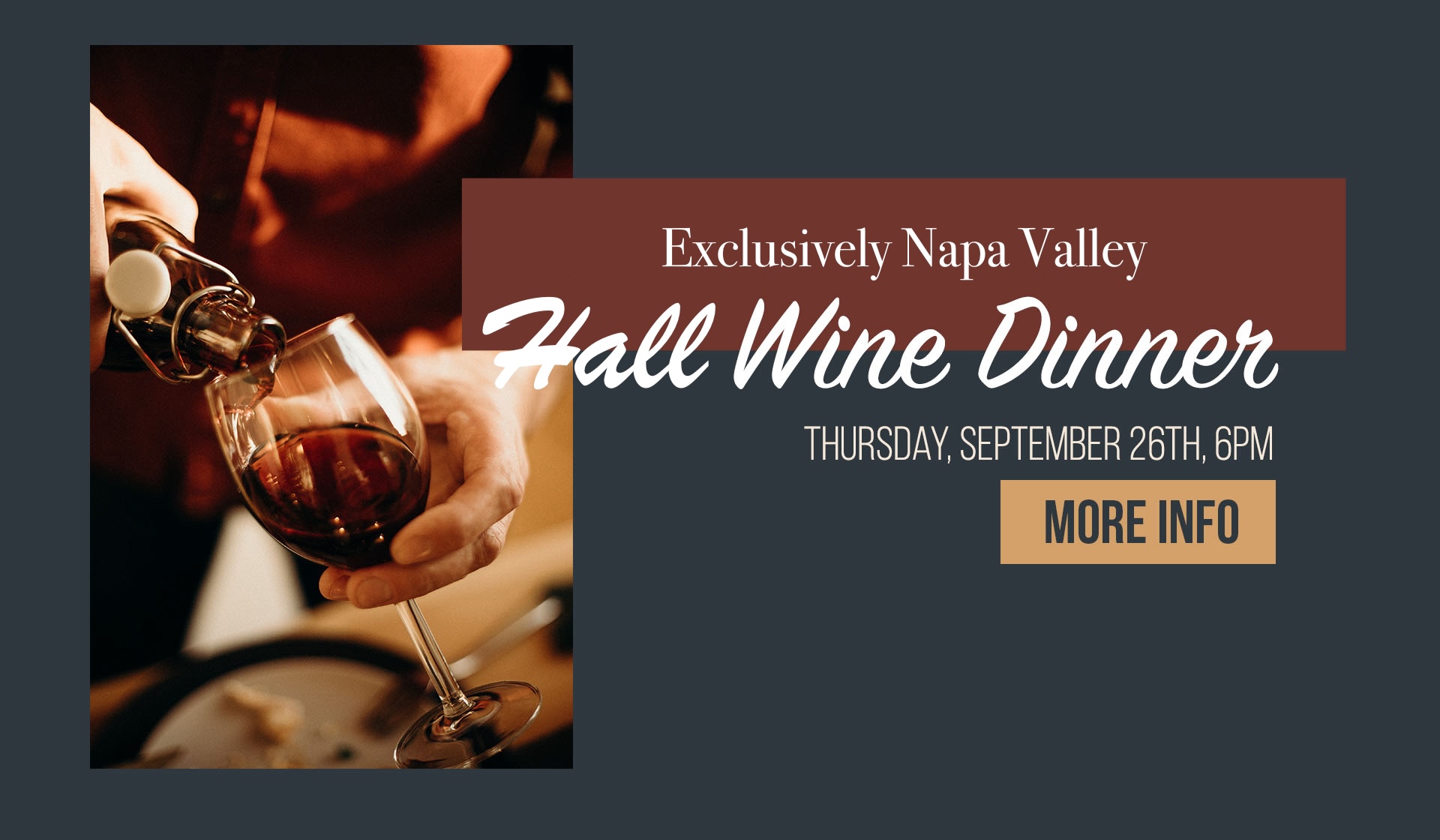 Upcoming wine dinner at Ginny Lane