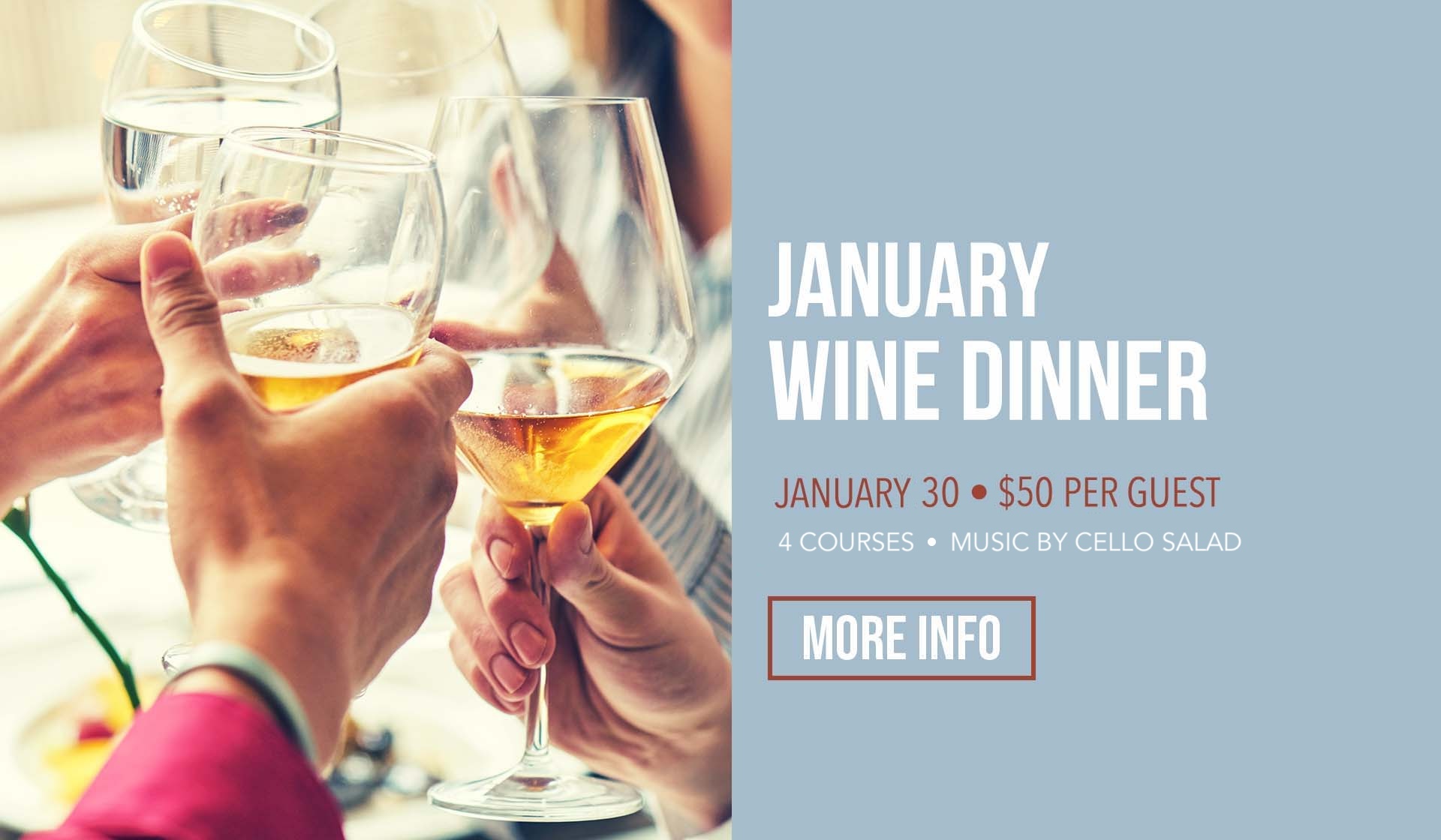 Upcoming wine dinner at Ginny Lane